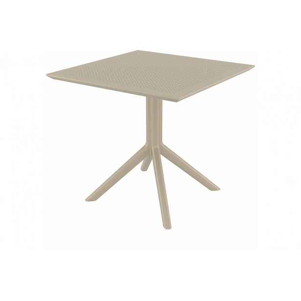 Zahradní stůl 80 cm Šedohnědá taupe