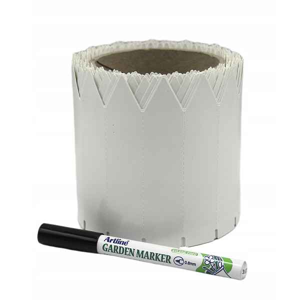 Marker zásuvné etikety/šipky 110 mm x 31,75 mm Bílé 1000 ks