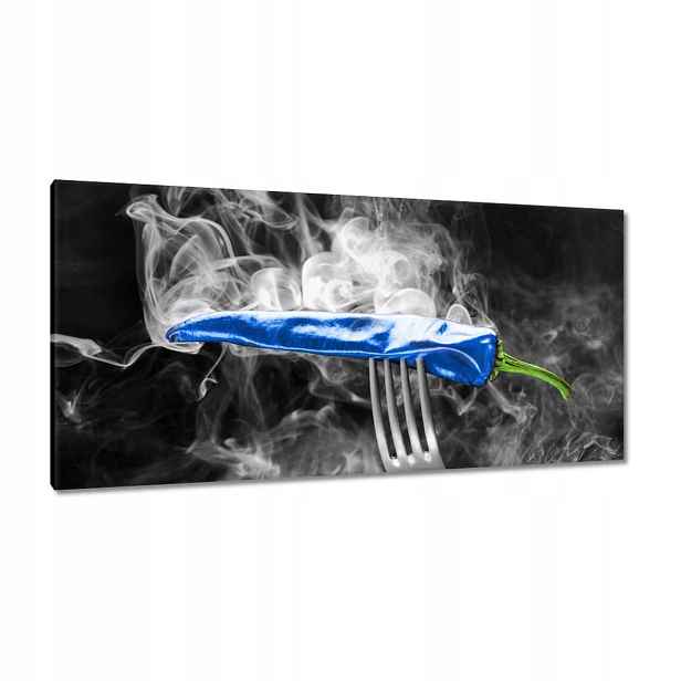 Obrazy 115x55 Modrá síla papričky