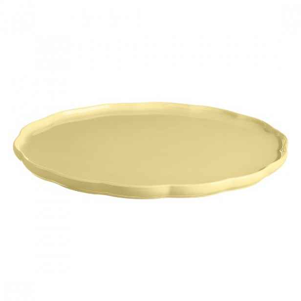 Servírovací talíř, keramika, 31 cm, Vanilla, "Madeleine" - Emile Henry