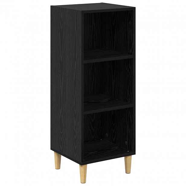 vidaXL Servírovací skříň Černý dub 34,5 x 32,5 x 90 cm