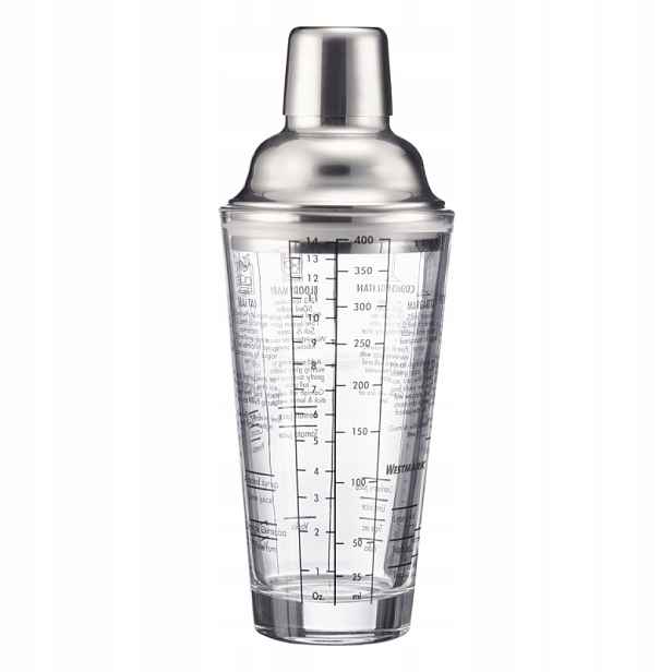 Westmark Šejkr 3dílný, skleněný Sam 400 ml