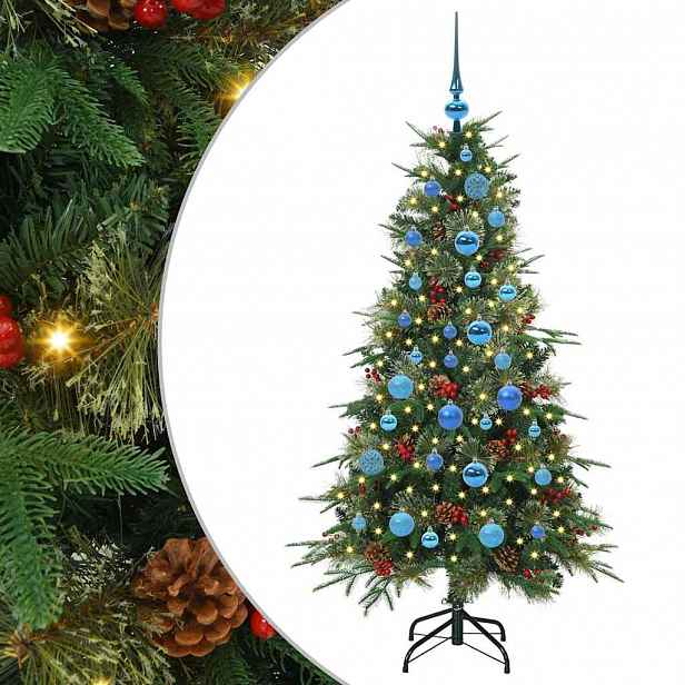 vidaXL Umělý Skládací Vánoční Strom s stojanem Zelená 150 cm PE a PVC