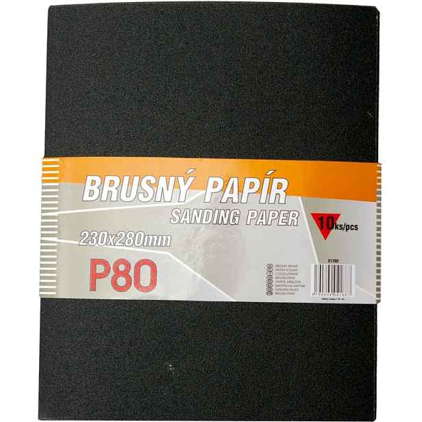 Papír brusný M 230×280 mm 240 10 ks