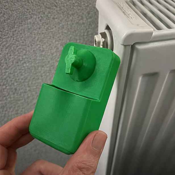 TEMU 1 sada integrovaného odvzdušňovacího klíče topení a sběrné nádoby - Přesná velikost pro seřízení uzamykacího ventilu, údržbu chladiče a vyvážení