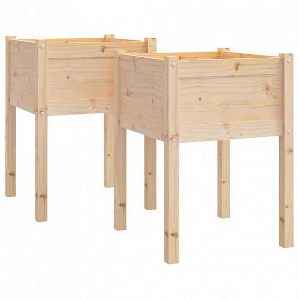 vidaXL Zahradní truhlíky 2 ks 50 x 50 x 70 cm masivní borovice