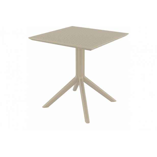 Zahradní stůl 70 cm Šedohnědá taupe