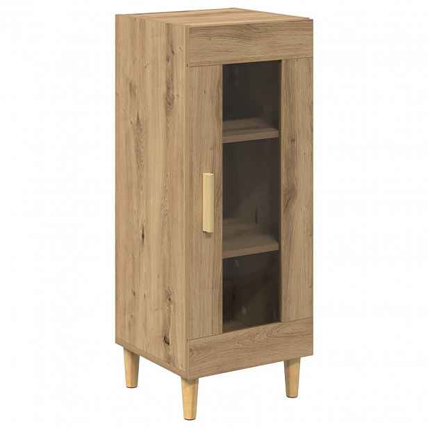 vidaXL Servírovací skříň Artisanový dub 34,5 x 32,5 x 90 cm