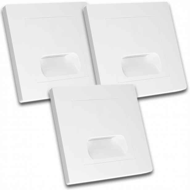 3x Moderní Led Lampička Osvětlení Schodů Bílá Schodišťová Lampa