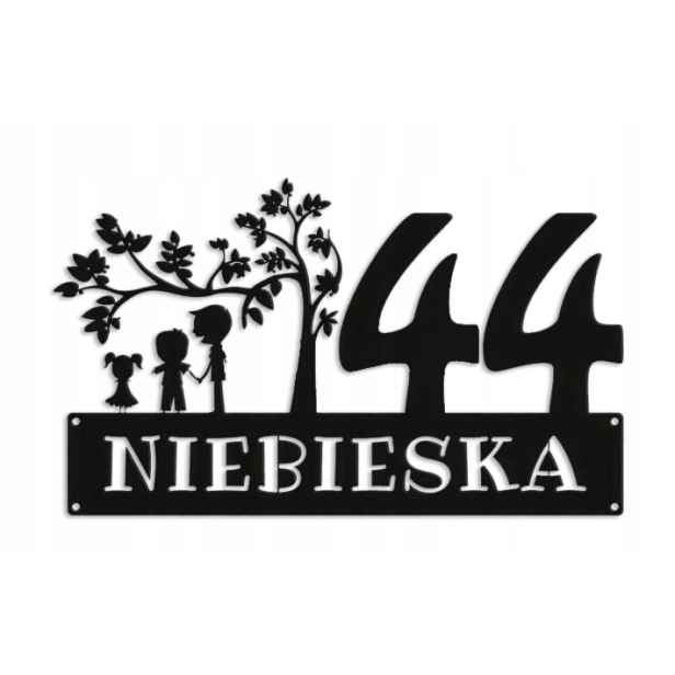Číslo Na Dům 48 cm Tabule Adresa Ocel 2 mm Grafika 10