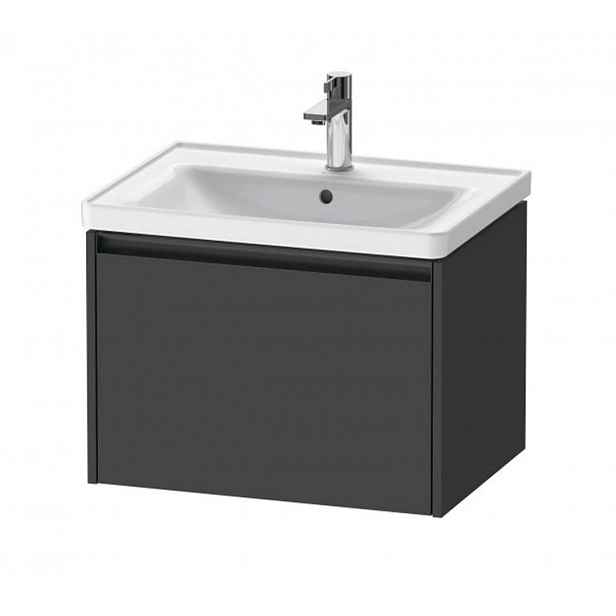 Duravit Ketho.2 - Umyvadlová skříňka 44x63x46 cm, 1 zásuvka, grafit mat K25082049490000