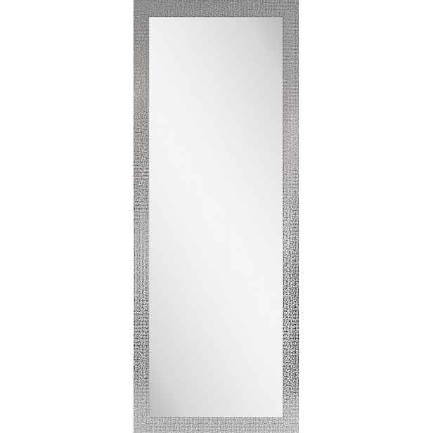 Nástěnné zrcadlo Glamour 40x120 cm, stříbrná struktura