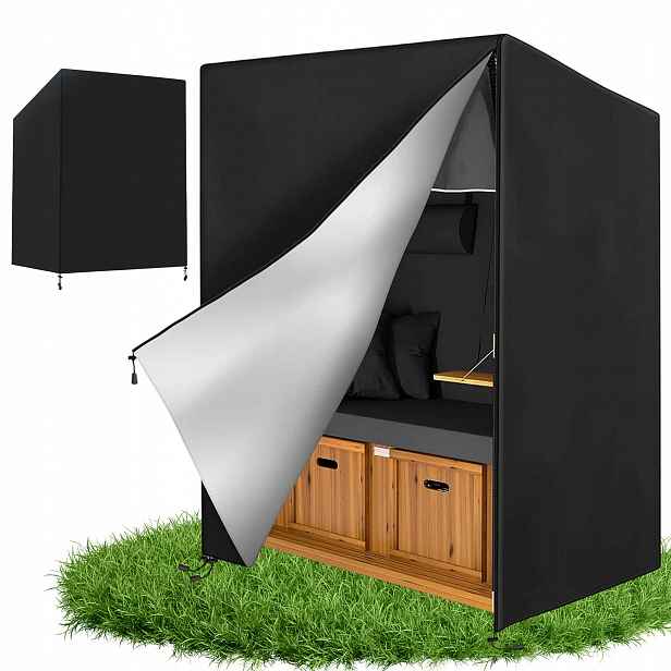 Obal Na Plážový Koš 420D 135x175/140 Cm Voděodolný Černý