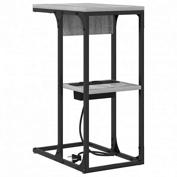 vidaXL Noční skříňka Šedá Sonoma 41,5 x 26 x 60,5 cm Kompozitní dřevo