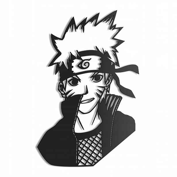Dřevěný 3D obraz Anime Naruto Uzumaki Nástěnná Dekorace Dárek