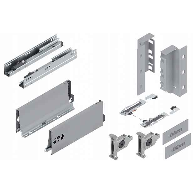Blum Tandembox 270 Šuplík střední Tip-On K šedá