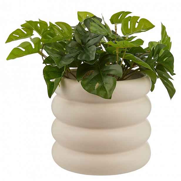 Butlers HOOP Květináč 18 cm - béžová
