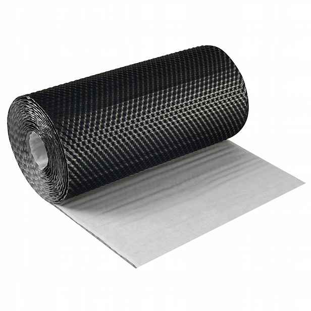 Komínová Páska 300 mm Pro Zpracování Komína 5 m Černá RAL9005 3D