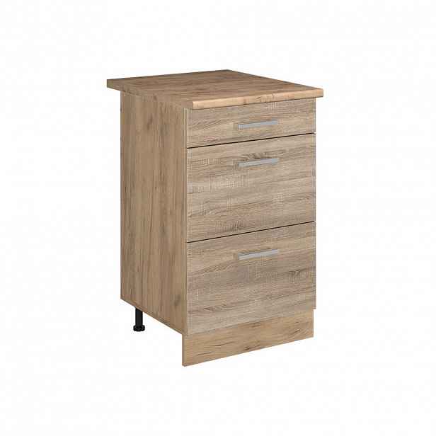 Vicco SPODNÍ SKŘÍŇKA KUCHYŇSKÉ LINKY R-Line, Sonoma/Zlatý mocný dub, 50 cm pracovná doska Dub Goldkraft