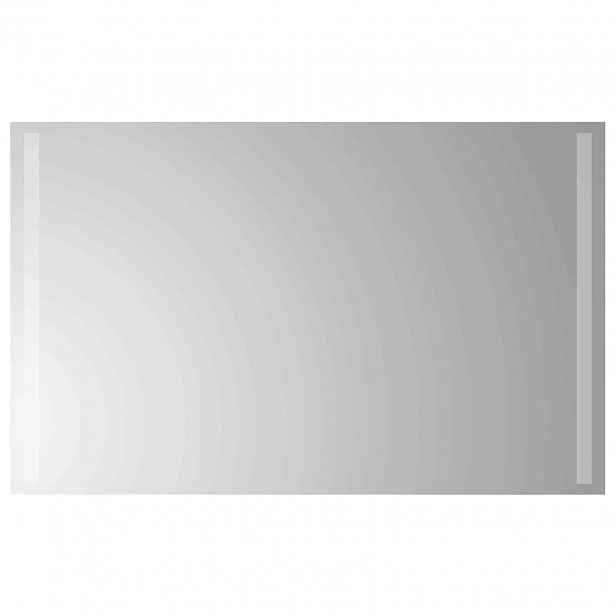 vidaXL LED koupelnové zrcadlo Transparentní 80 x 50 cm tvrzené sklo