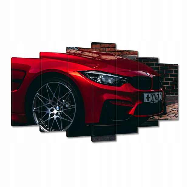 Obrazy 140x80 Červené Bmw Auto