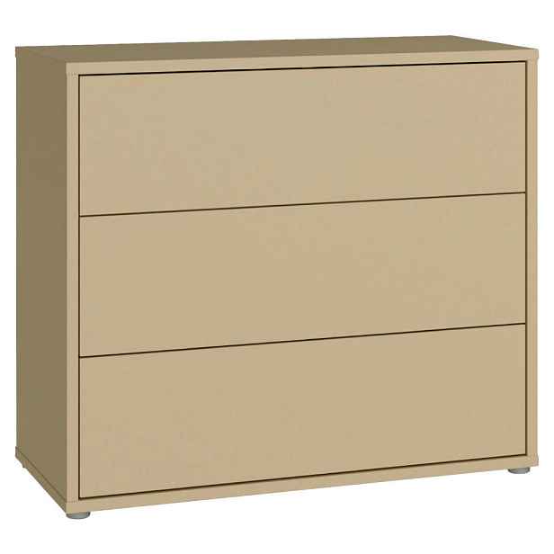 Carryhome KOMODA, světle žlutá, 95/83/42 cm