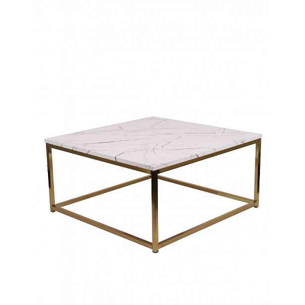 Konferenční stůl Prado white/gold