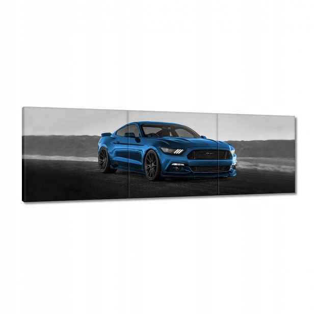 Obrazy 120x40 Modrý Ford Mustang