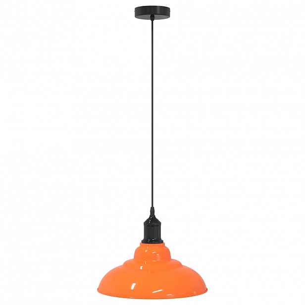 vidaXL Závěsné svítidlo nastavitelnou výškou oranžová lesklá E27 Ø31cm