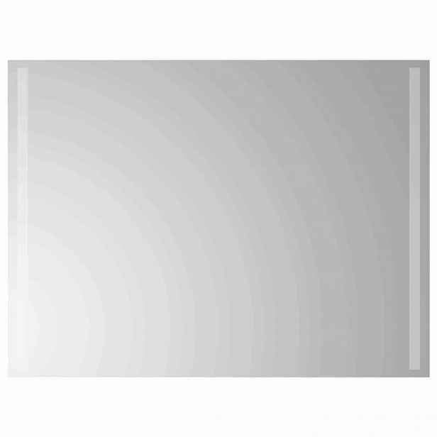 vidaXL LED koupelnové zrcadlo Transparentní 80 x 60 cm tvrzené sklo