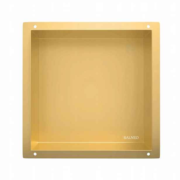 Bezrámečková Polička 30x30x10 cm Gold Wall-box No Rim Balneo