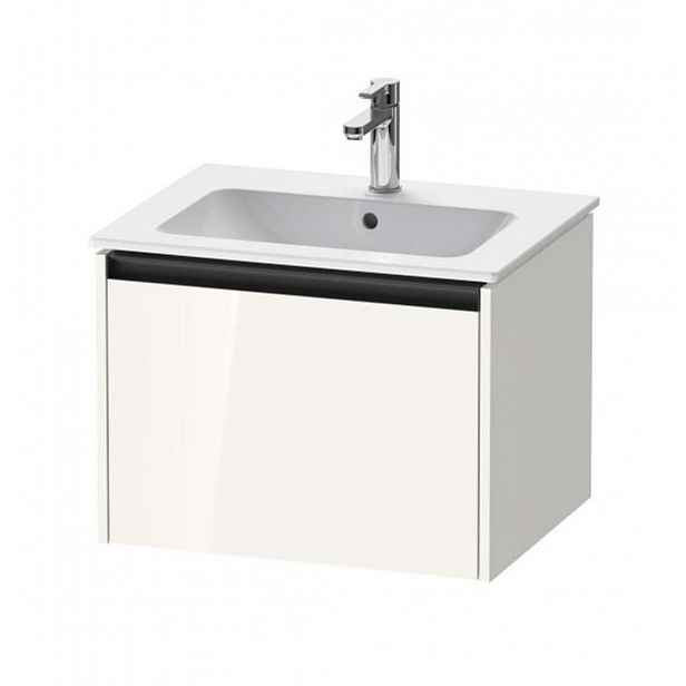 Duravit Ketho.2 - Umyvadlová skříňka 44x61x48 cm, 1 zásuvka, lesklá bílá K25062022220000