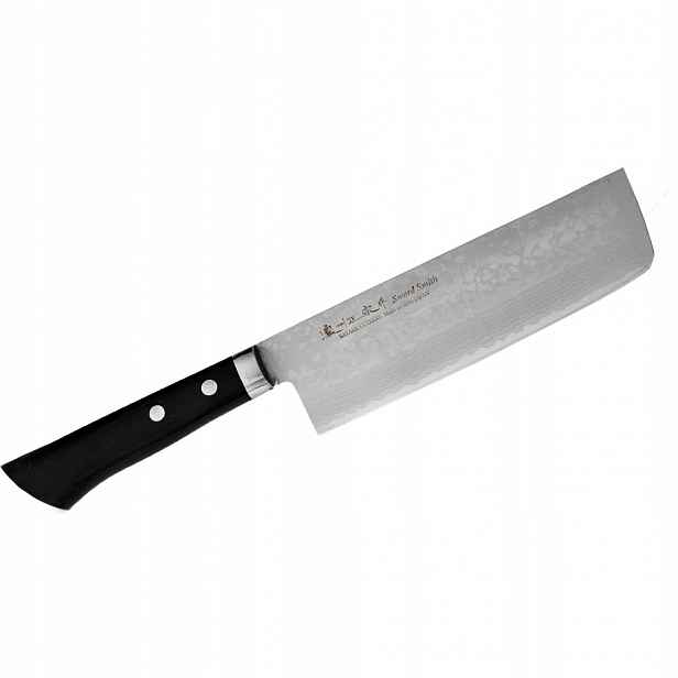 Nůž nakiri Satake Unique Sai 17 cm VG-10 damascénský Seki Japonsko