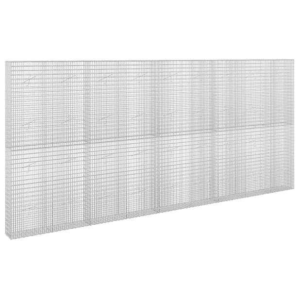 vidaXL Gabion s drátem 3,5 mm a síťkou 5x2,5 cm 450x20x200 cm