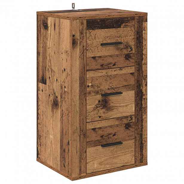 vidaXL Servírovací skříň Staré dřevo 40 x 33 x 70 cm Kompozitní dřevo