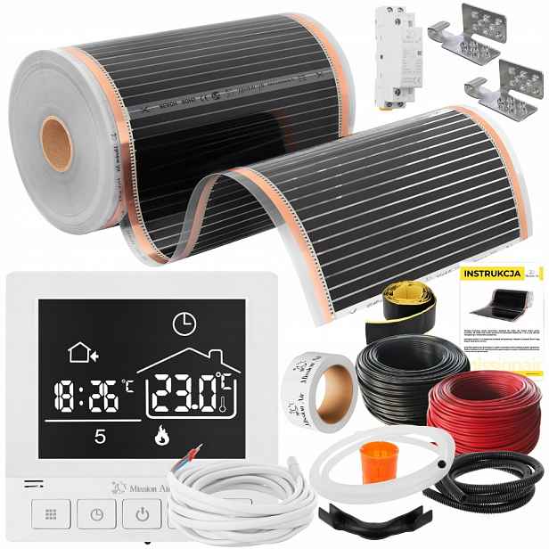 Set Mission Air Fólie Vyhřívací Podložka Infračervená 50 cm I 160 W/m² 26 m² Ptc