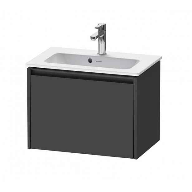 Duravit Ketho.2 - Umyvadlová skříňka 44x61x39 cm, 1 zásuvka, grafit mat K25055049490000