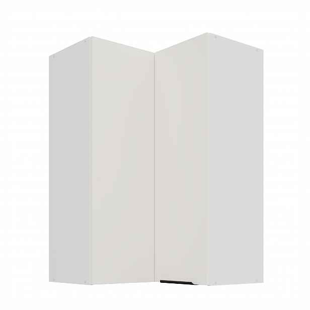 Horní rohová skříňka Aria 60x60 GN-90 2F (90°) Barva korpusu: Bílá, Barva dvířek: WH - Crystal white AFM