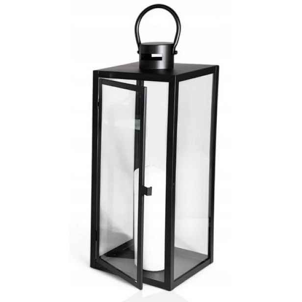 Lampa Glamour lucerna 63 cm černá