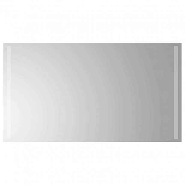 vidaXL LED koupelnové zrcadlo Transparentní 90 x 50 cm tvrzené sklo