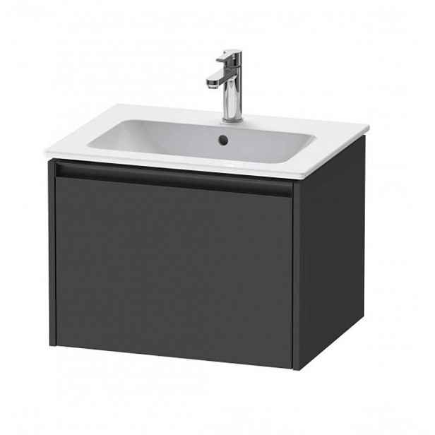 Duravit Ketho.2 - Umyvadlová skříňka 44x61x48 cm, 1 zásuvka, grafit mat K25062049490000