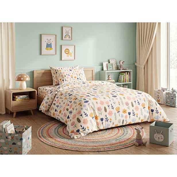 Povlečení z Renforcé bavlny FLORI DREAM barevné Rozměr povlečení: 70 x 90 cm | 140 x 200 cm