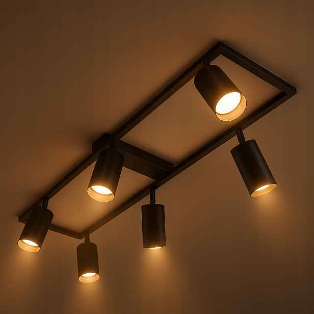 Stropní Halogenové závěsné Led svítidlo 6x GU10 Pohyblivé nástěnné svítidlo