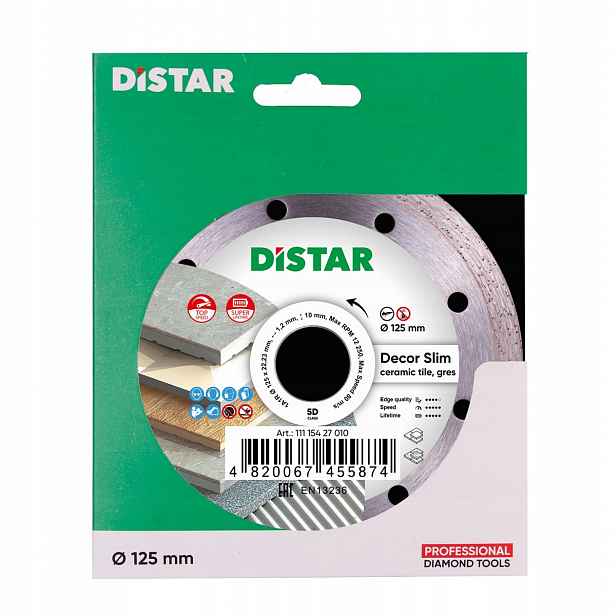 Diamantový kotouč 125 pro dlaždice Distar Decor Slim