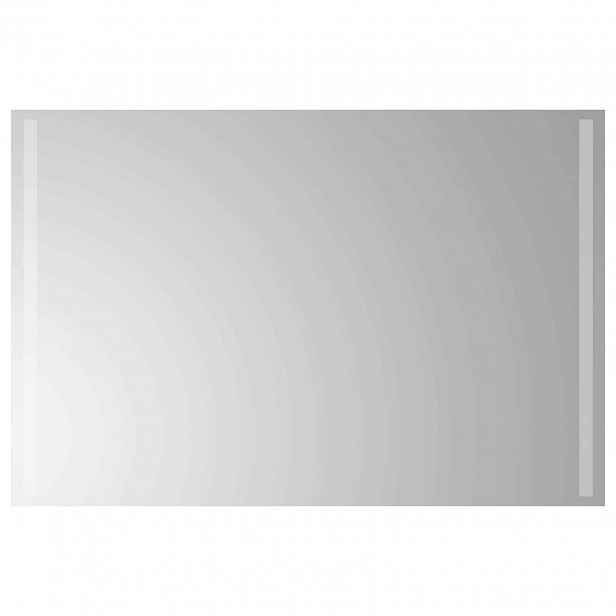 vidaXL LED koupelnové zrcadlo Transparentní 90 x 60 cm tvrzené sklo