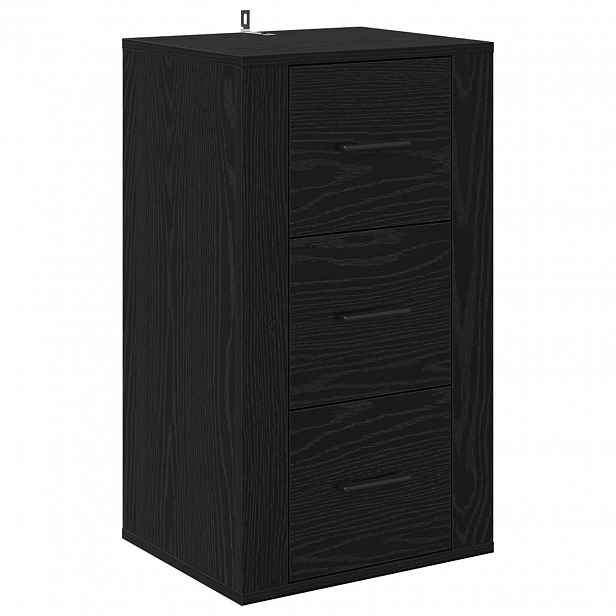 vidaXL Servírovací skříň Černý dub 40 x 33 x 70 cm Kompozitní dřevo
