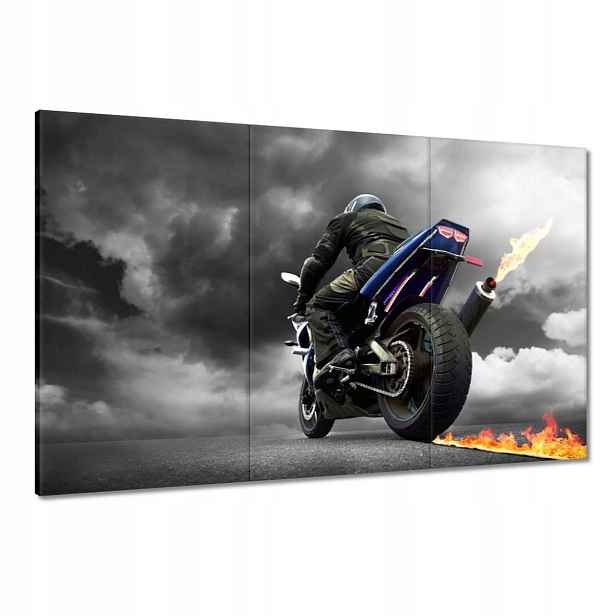 Obrazy 120x80 Modrý závodní motor