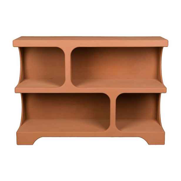 Knihovna v terakotové barvě 120x85x37 cm Dundee – Dutchbone