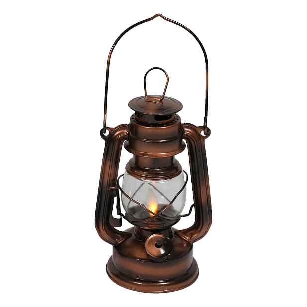 LED lucerna v bronzové barvě (výška 19 cm) – Hilight