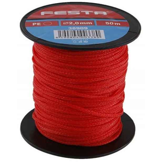 Provázek zednický Festa 2 mm × 50 m červený